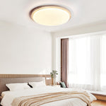 Terra Round Travertine LED Ceiling Light in Natural Stone Finish