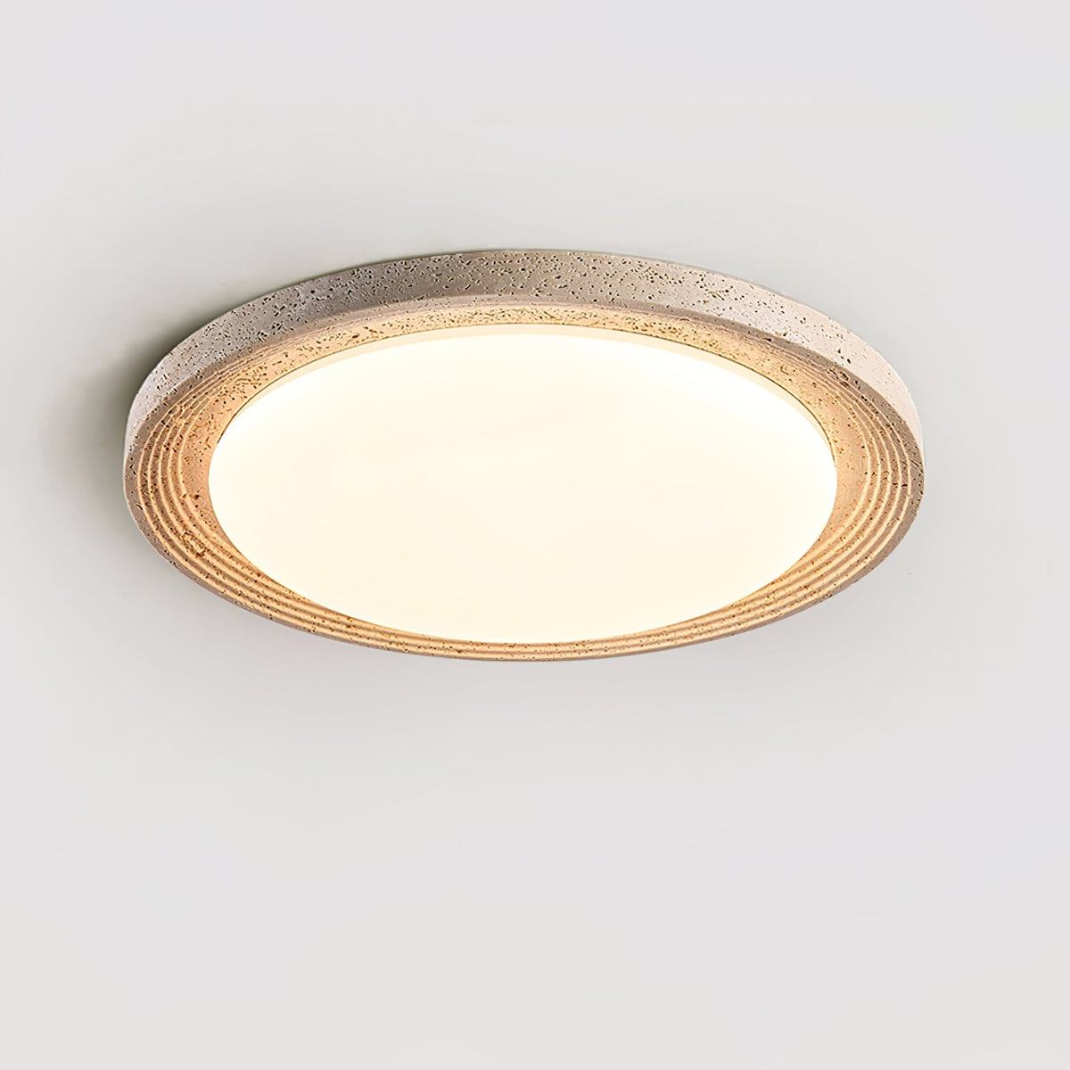 Terralux Travertine LED Flush Mount Ceiling Light for Modern Interiors