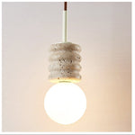 Terrava Stone Pendant Light – Handcrafted Travertine Mini Pendant for Modern Interiors