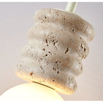 Terrava Stone Pendant Light – Handcrafted Travertine Mini Pendant for Modern Interiors