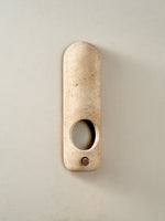 Travertine Oval Wall Sconce – Modern Natural Stone Lighting