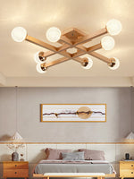 Tetrix Wood Ceiling Light