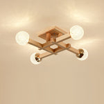 Tetrix Wood Ceiling Light