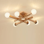 Tetrix Wood Ceiling Light