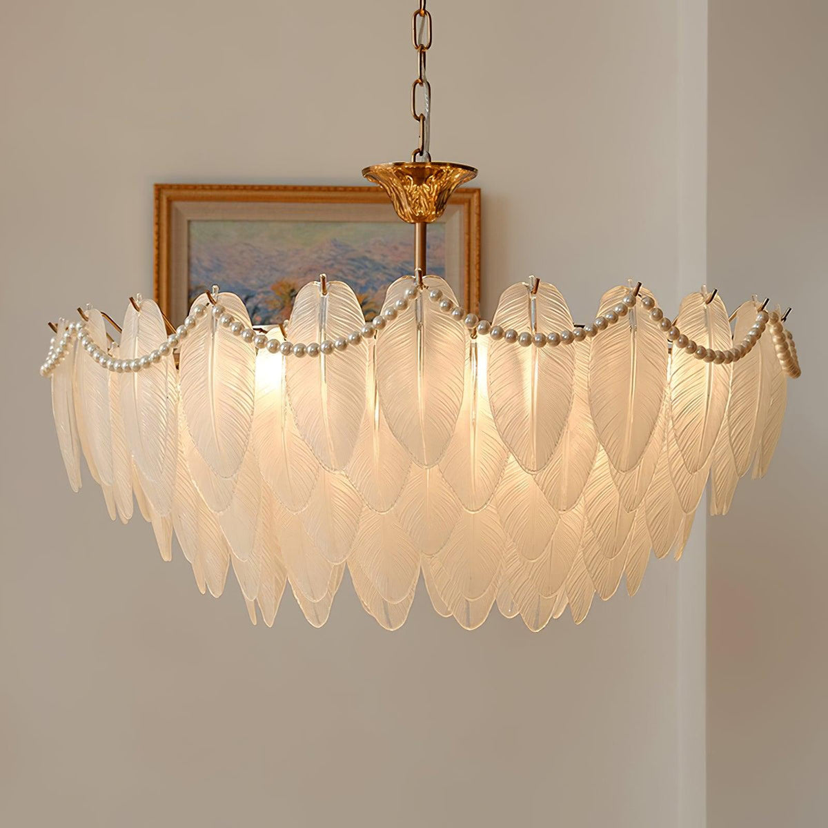 texture-glass-leaf-chandelier