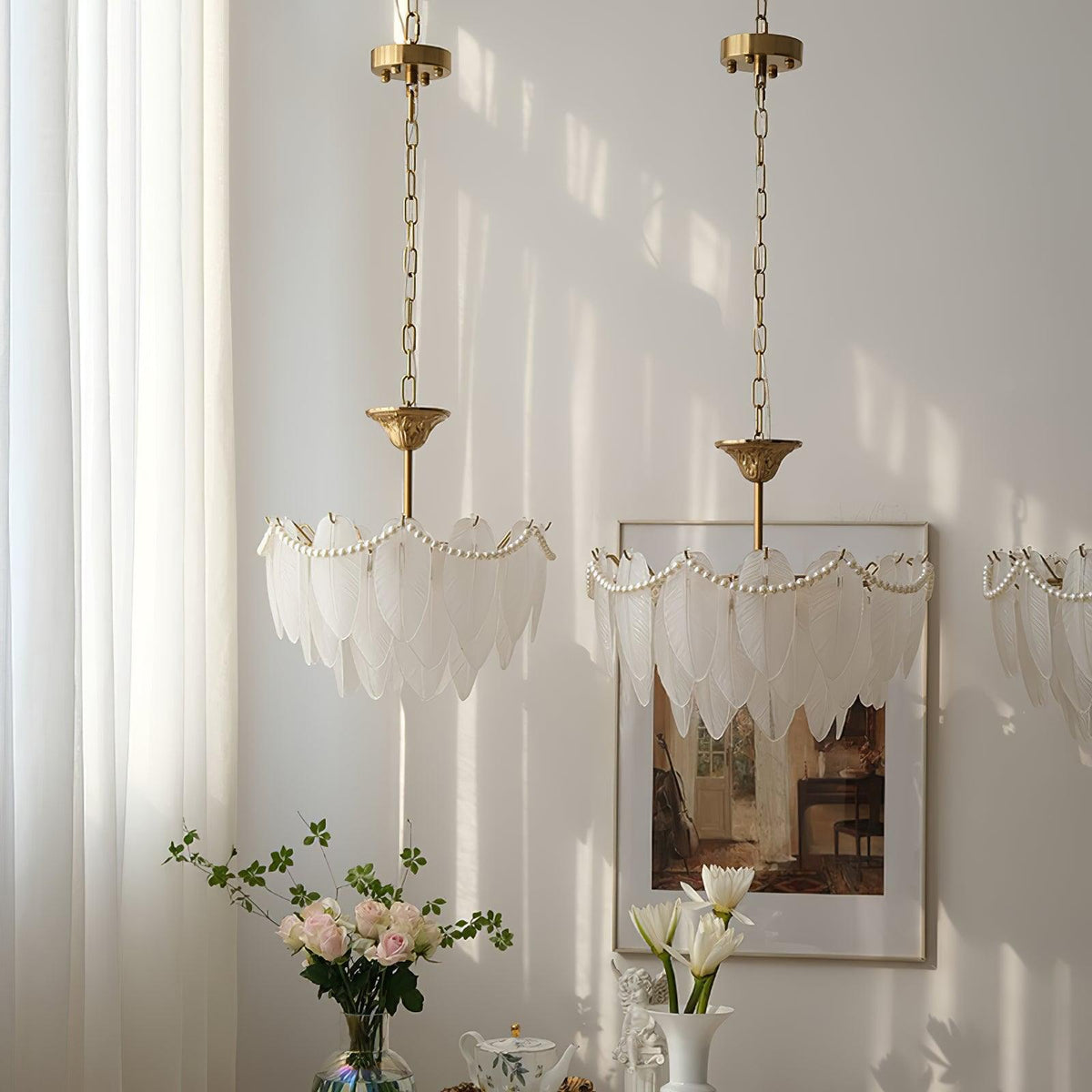texture-glass-leaf-chandelier