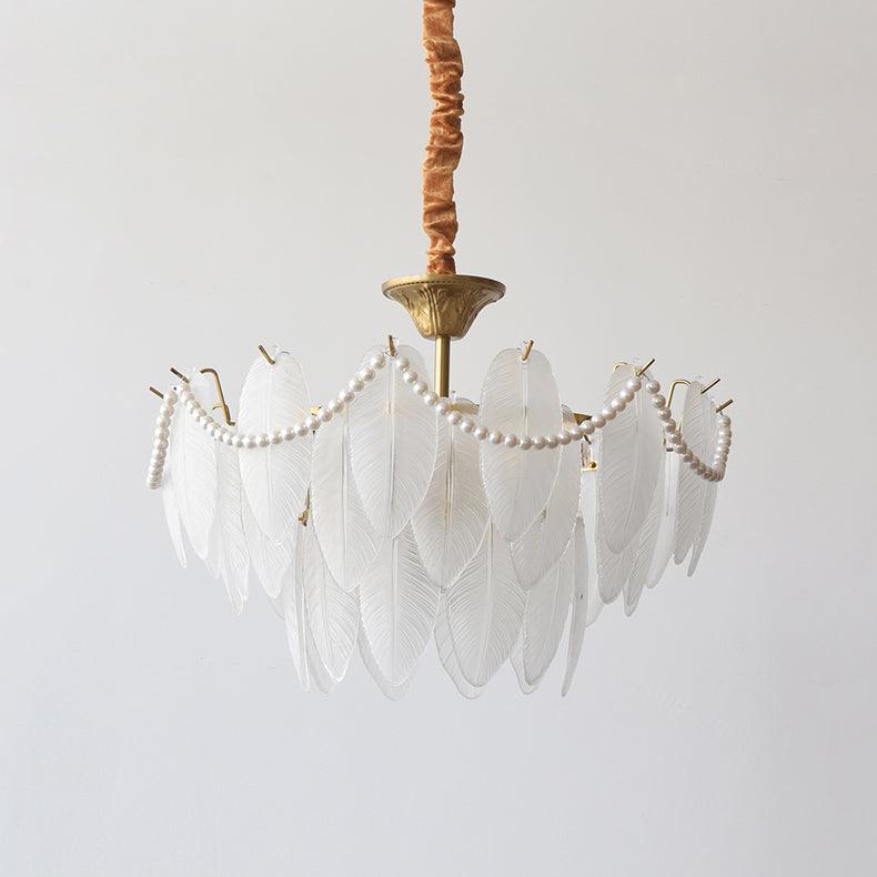 texture-glass-leaf-chandelier