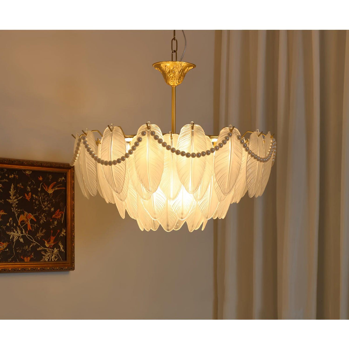texture-glass-leaf-chandelier