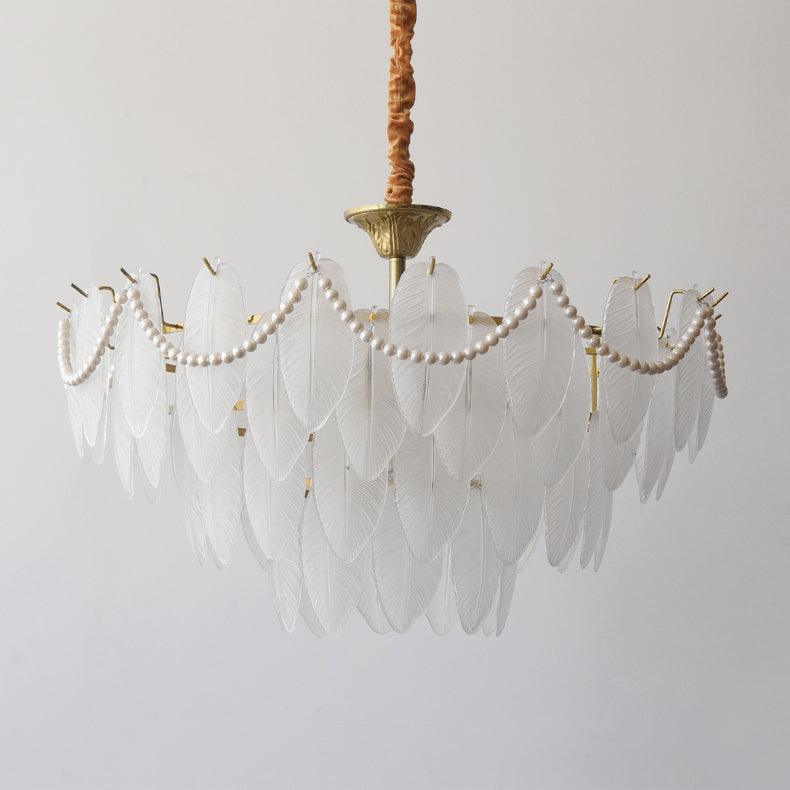 texture-glass-leaf-chandelier