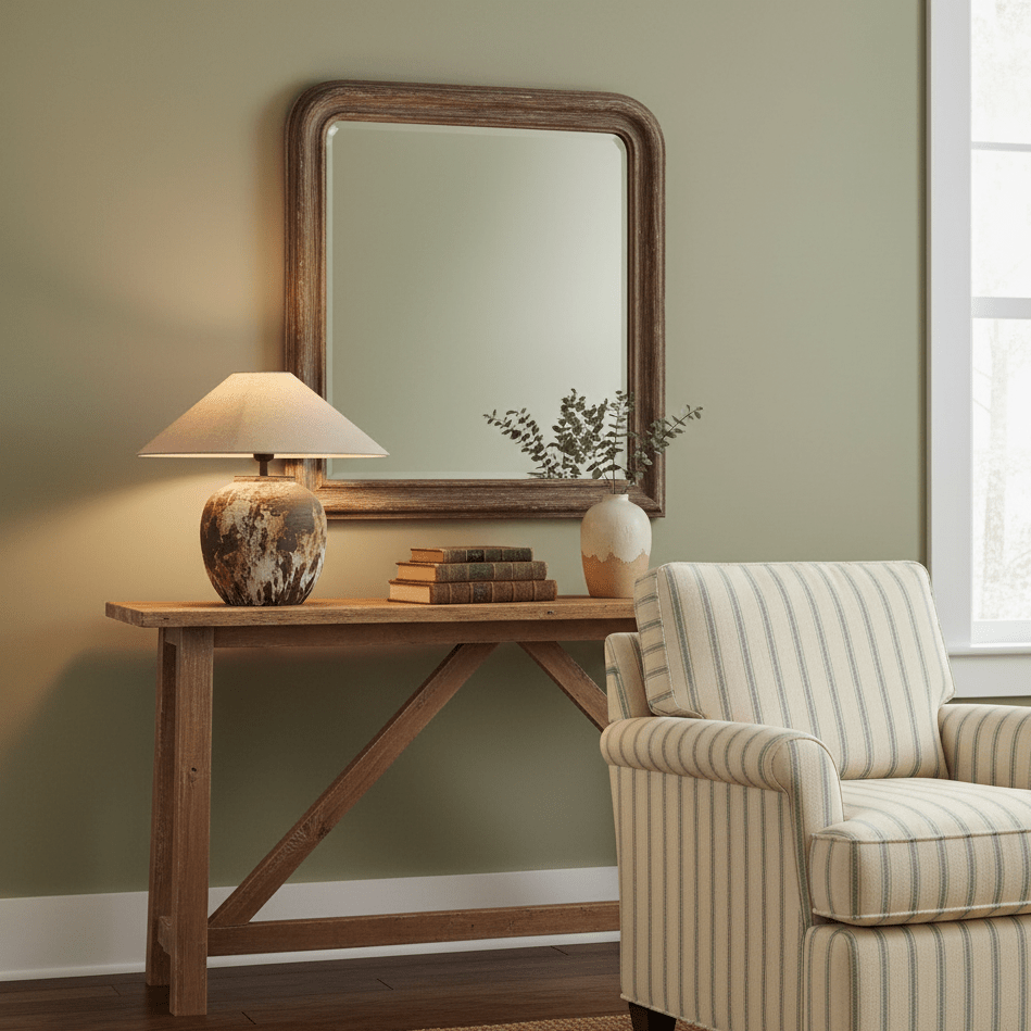 Artisan Ceramic Jar Table Lamp with Linen Shade for Bedroom and Living Room