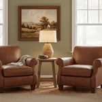 Terracotta Textured Table Lamp with Linen Shade for Modern Interiors