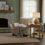 Terracotta Textured Table Lamp with Linen Shade for Modern Interiors