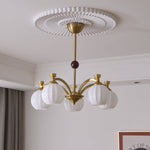 Solmere Modern Gold Glass Chandelier for Dining Room and Living Room