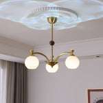 Solmere Modern Gold Glass Chandelier for Dining Room and Living Room