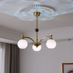 Solmere Modern Gold Glass Chandelier for Dining Room and Living Room