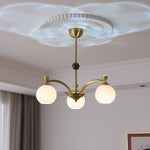 Solmere Modern Gold Glass Chandelier for Dining Room and Living Room
