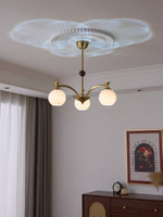 Solmere Modern Gold Glass Chandelier for Dining Room and Living Room