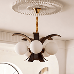 Thalina Grove Chandelier – Modern Fabric-Wrapped Ceiling Light for Dining and Living Rooms
