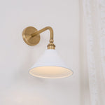Bridgemont Wall Sconce – Modern Brass Wall Light for Bedroom & Living Room