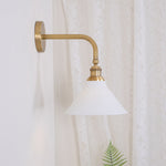 Bridgemont Wall Sconce – Modern Brass Wall Light for Bedroom & Living Room