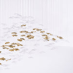 Tidal Art Glass Chandelier – Modern Cascading LED Pendant Light