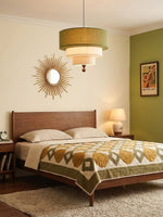 Tiered Fabric Pendant Light – Modern Layered Shade for Dining & Living Rooms
