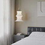 Tiered Column Pendant Light – Modern Layered Fabric & Metal Hanging Lamp