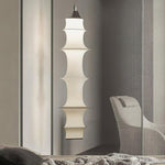 Tiered Column Pendant Light – Modern Layered Fabric & Metal Hanging Lamp