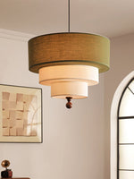 Tiered Fabric Pendant Light – Modern Layered Shade for Dining & Living Rooms