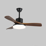 Morty Adams Wooden Ceiling Fan with Integrated LED Light, 48" & 52" Options