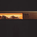 Timber Horizon LED Pendant Light – Modern Wood Sculptural Chandelier