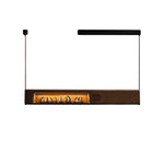 Timber Horizon LED Pendant Light – Modern Wood Sculptural Chandelier