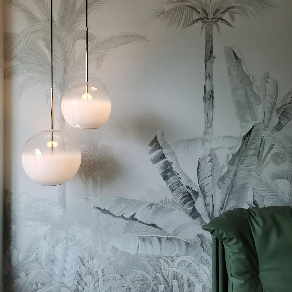 Tindari Glass Pendant Light – Modern LED Hanging Lamp for Living & Dining