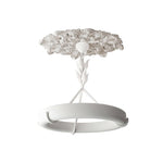 Plaster Ceiling Medallion with Integrated LED Lighting