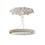 Plaster Ceiling Medallion with Integrated LED Lighting