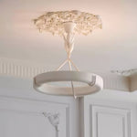Plaster Ceiling Medallion with Integrated LED Lighting