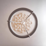 Plaster Ceiling Medallion with Integrated LED Lighting