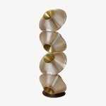Tol Floor Lamp — Sculptural Gold Resin Totem, Modern LED Floor Light