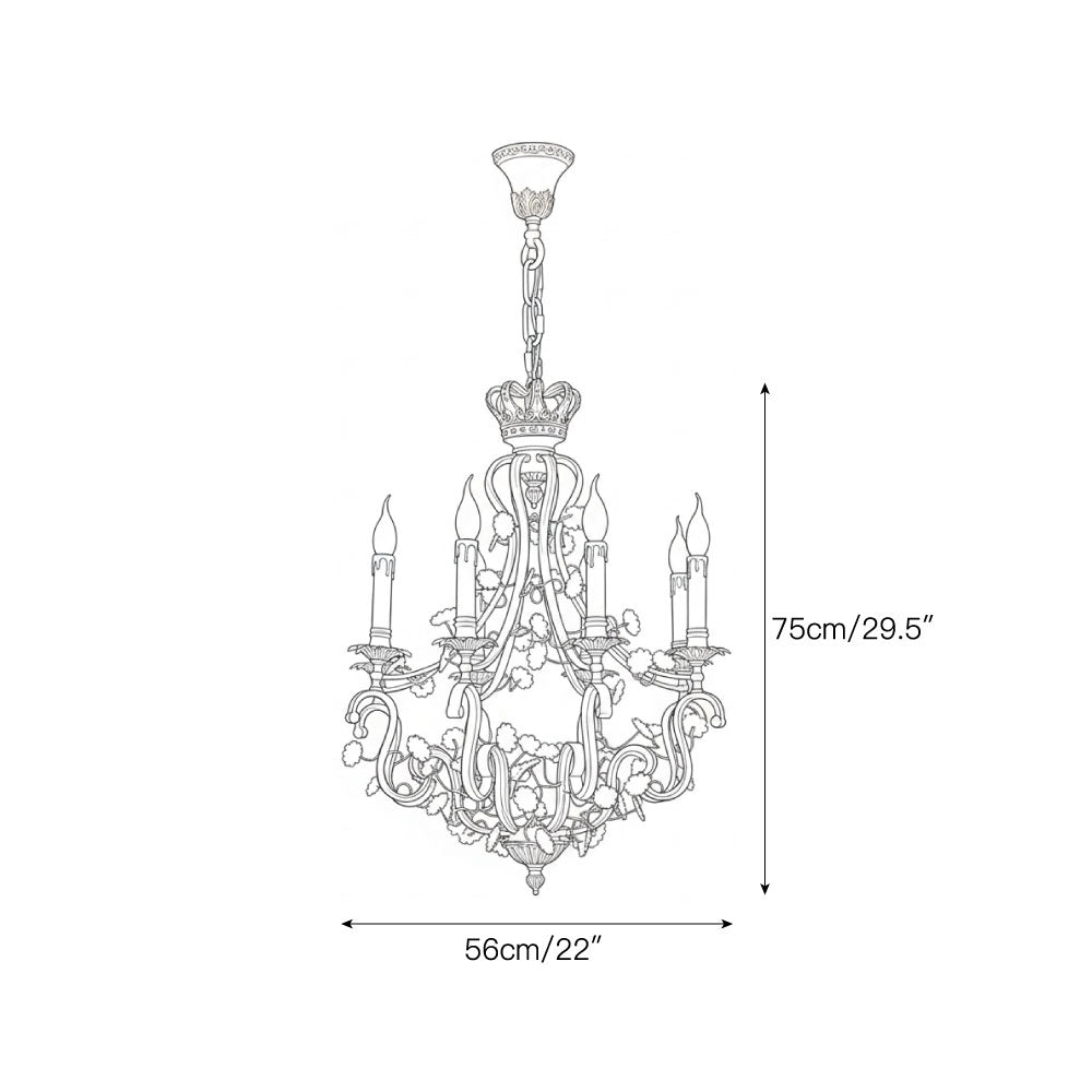 tole-foliate-decorated-chandelier