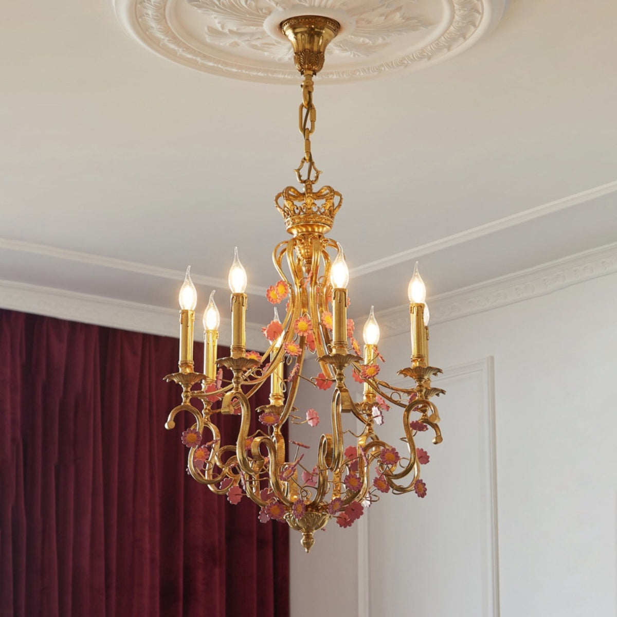 tole-foliate-decorated-chandelier