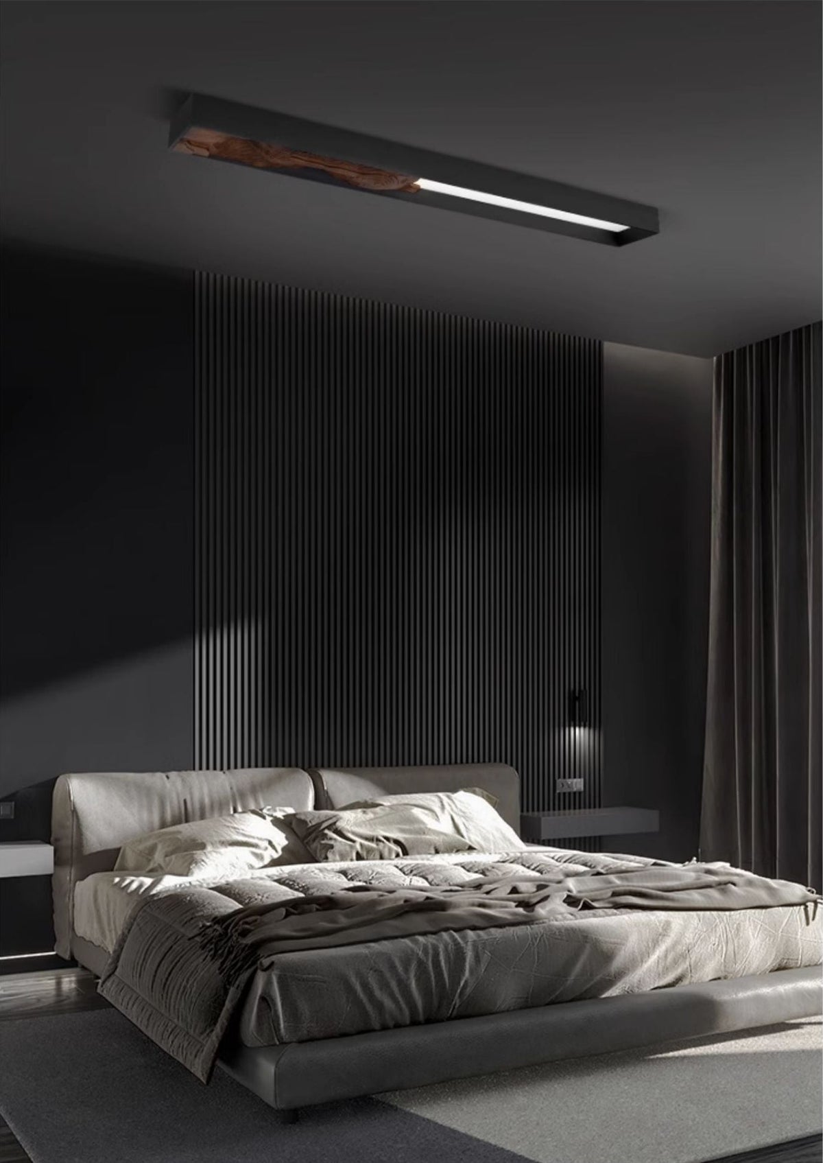 Topographic Lumen Wall Sconce – Sculptural Wood & LED Wall Light