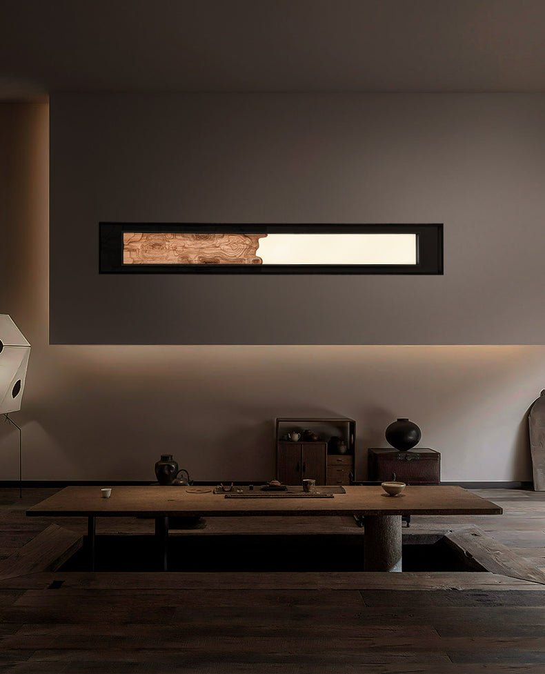 Topographic Lumen Wall Sconce – Sculptural Wood & LED Wall Light