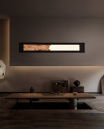Topographic Lumen Wall Sconce – Sculptural Wood & LED Wall Light