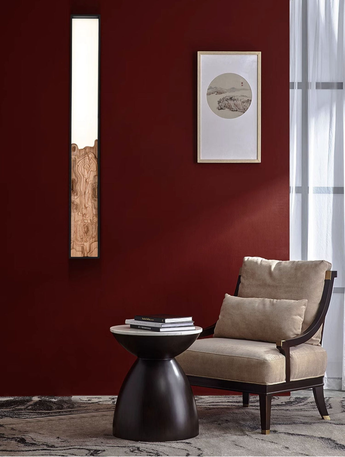 Topographic Lumen Wall Sconce – Sculptural Wood & LED Wall Light