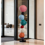 Totem Balance Art Sculpture – Colorful Fiberglass Decorative Piece for Modern Interiors