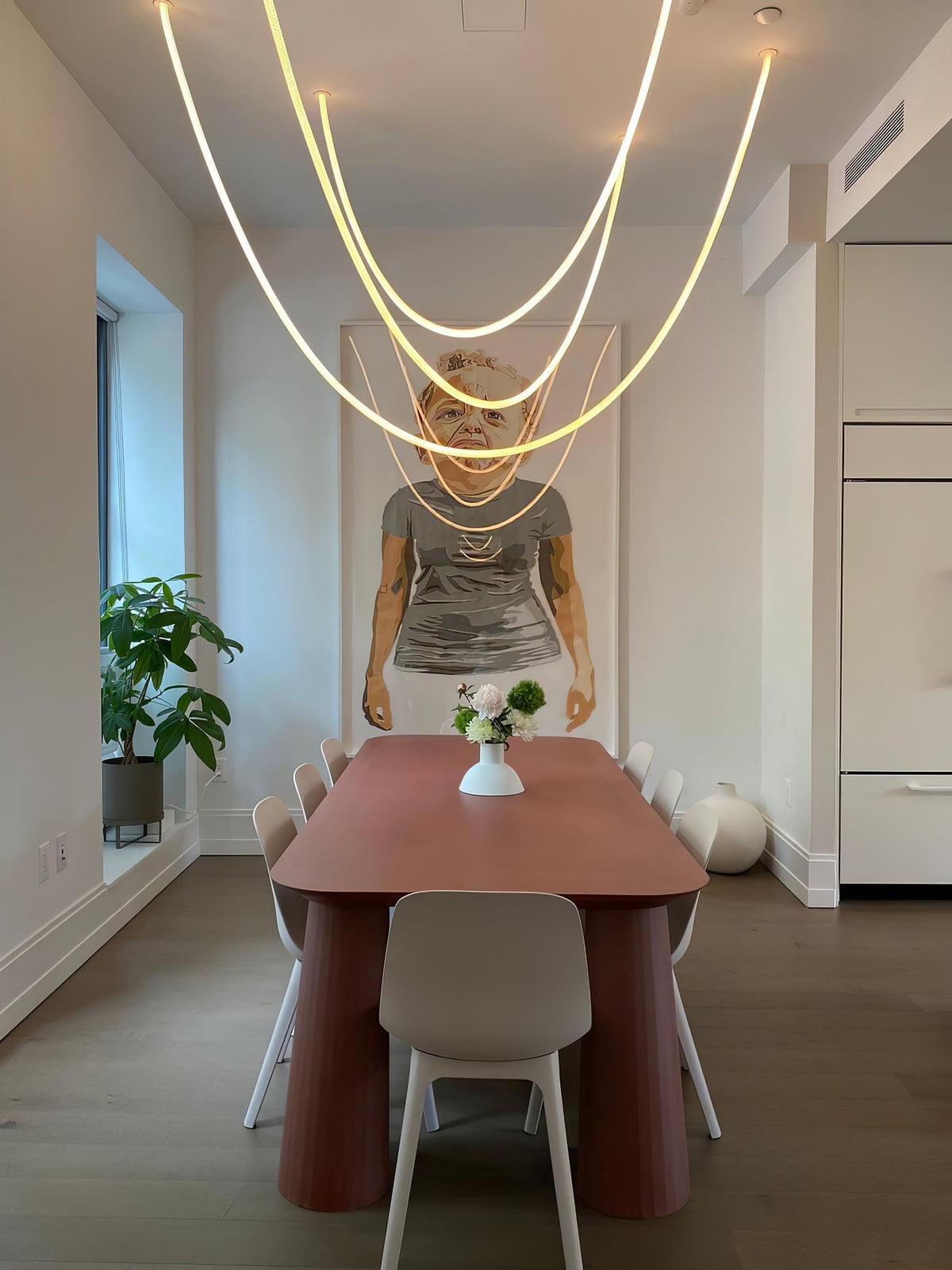Flexible Curve Line Pendant Lamp
