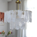 Classic Copper Glass Chandelier for Elegant Dining Rooms and Entryways