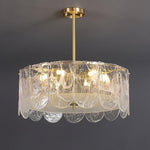 Classic Copper Glass Chandelier for Elegant Dining Rooms and Entryways