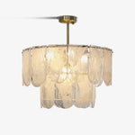 Classic Copper Glass Chandelier for Elegant Dining Rooms and Entryways