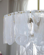 Classic Copper Glass Chandelier for Elegant Dining Rooms and Entryways